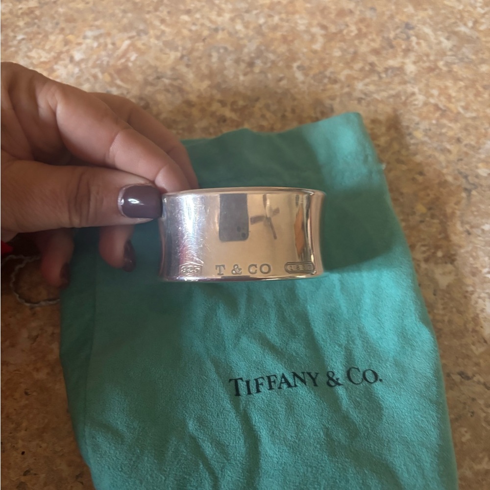 Authentic Tiffany & co sterling silver cuff bracelet.